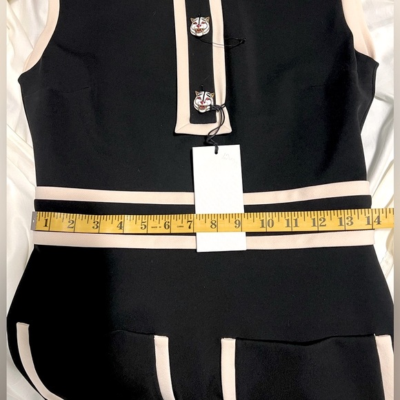 Gucci Tiger Button Contrast Trim Dress, New with tags, Size M - Picture 16 of 16